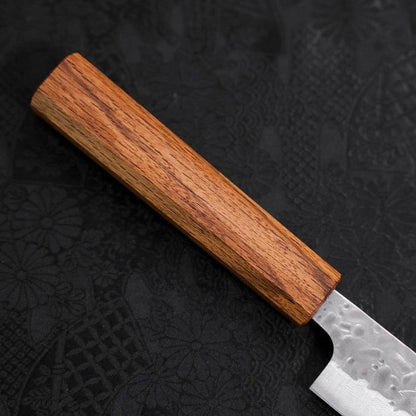 Sujihiki AUS-10 Tsuchime Damascus Oak Handle 240mm