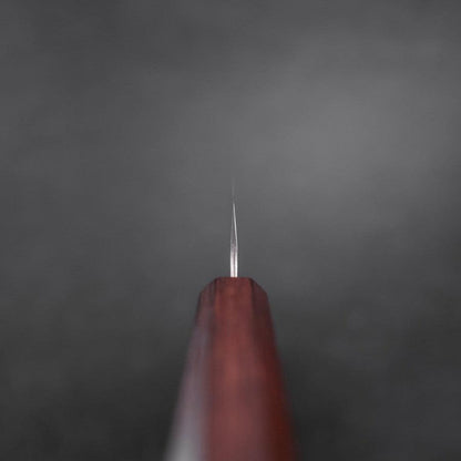 Sujihiki AUS-10 Tsuchime Damascus Purple Urushi Handle 240mm