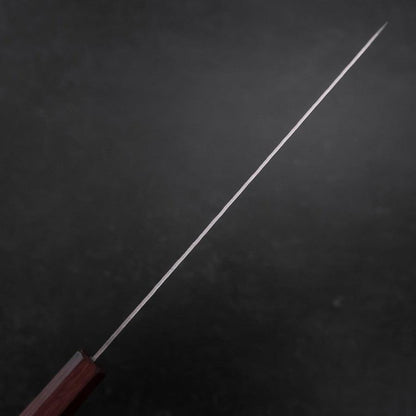 Sujihiki AUS-10 Tsuchime Damascus Purple Urushi Handle 240mm