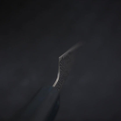 Sujihiki AUS-10 Wave Damascus Dark-Blue Urushi Handle 240mm