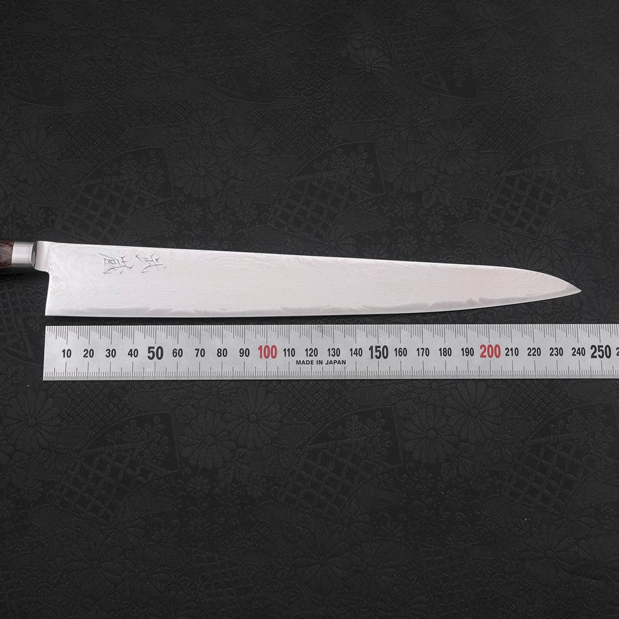 Sujihiki AUS-10 Wave Nickel Damascus Western Handle 240mm