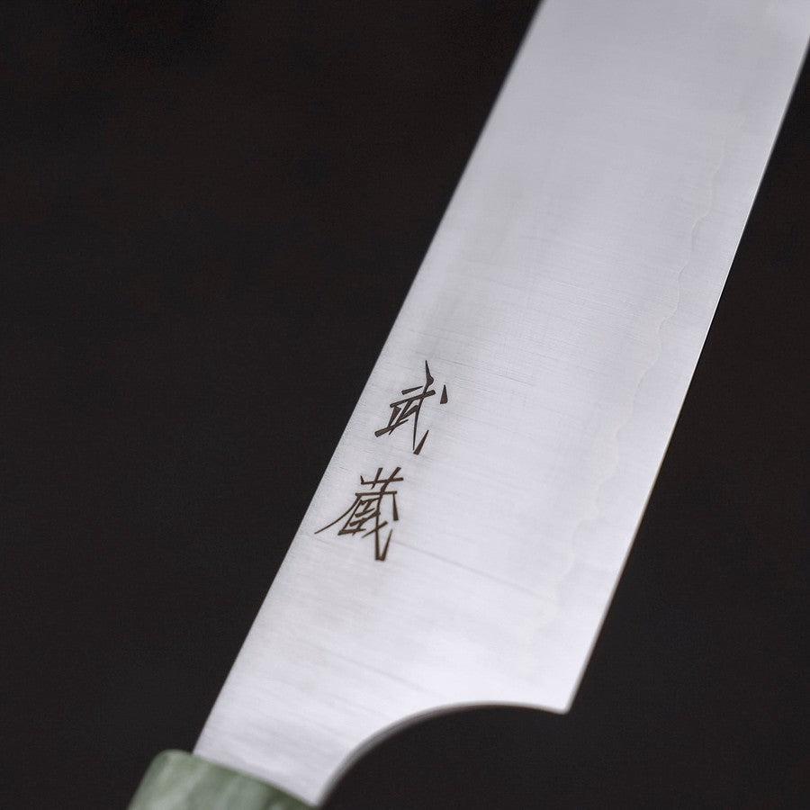 Sujihiki Blue Super Polished Maple Green Handle 270mm