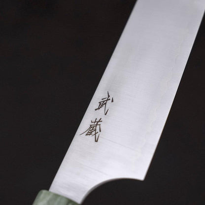 Sujihiki Blue Super Polished Maple Green Handle 270mm