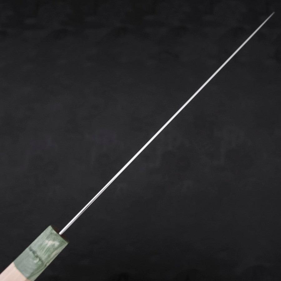 Sujihiki Blue Super Polished Maple Green Handle 270mm