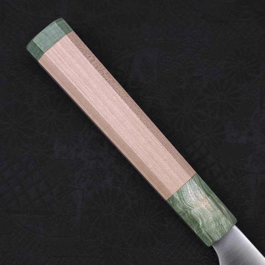 Sujihiki Blue Super Polished Maple Green Handle 270mm