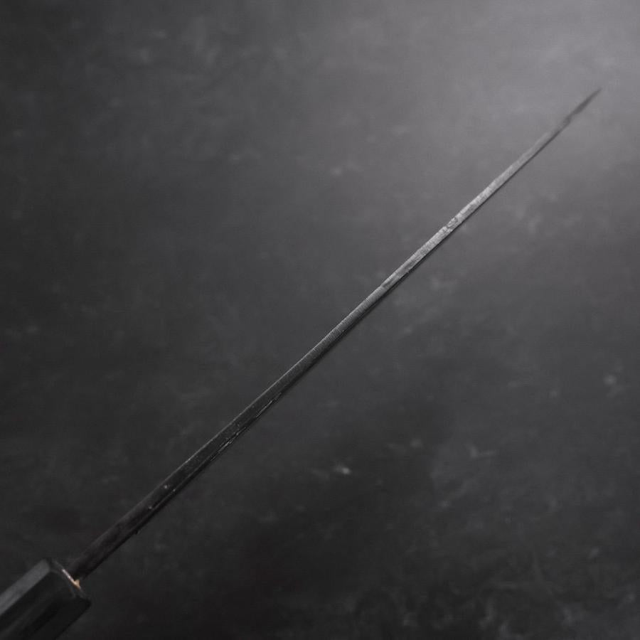 Sujihiki Blue Steel #2 Kurouchi Dark Blue Urushi Handle 210mm