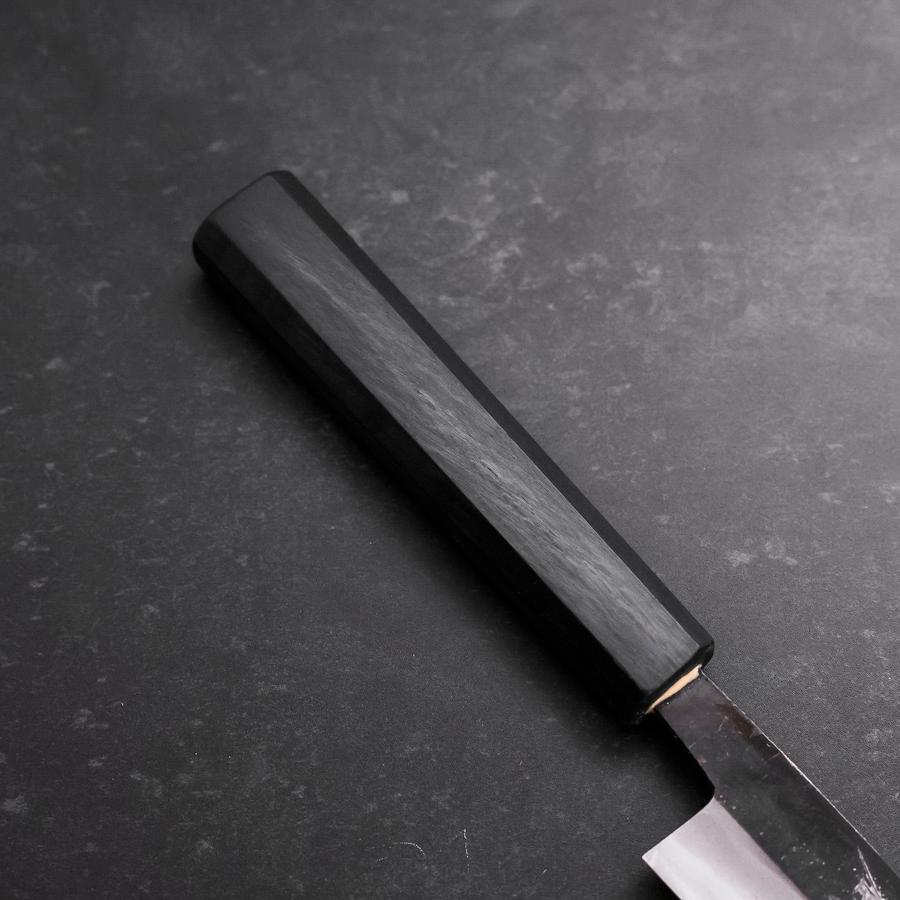 Sujihiki Blue Steel #2 Kurouchi Dark Blue Urushi Handle 210mm