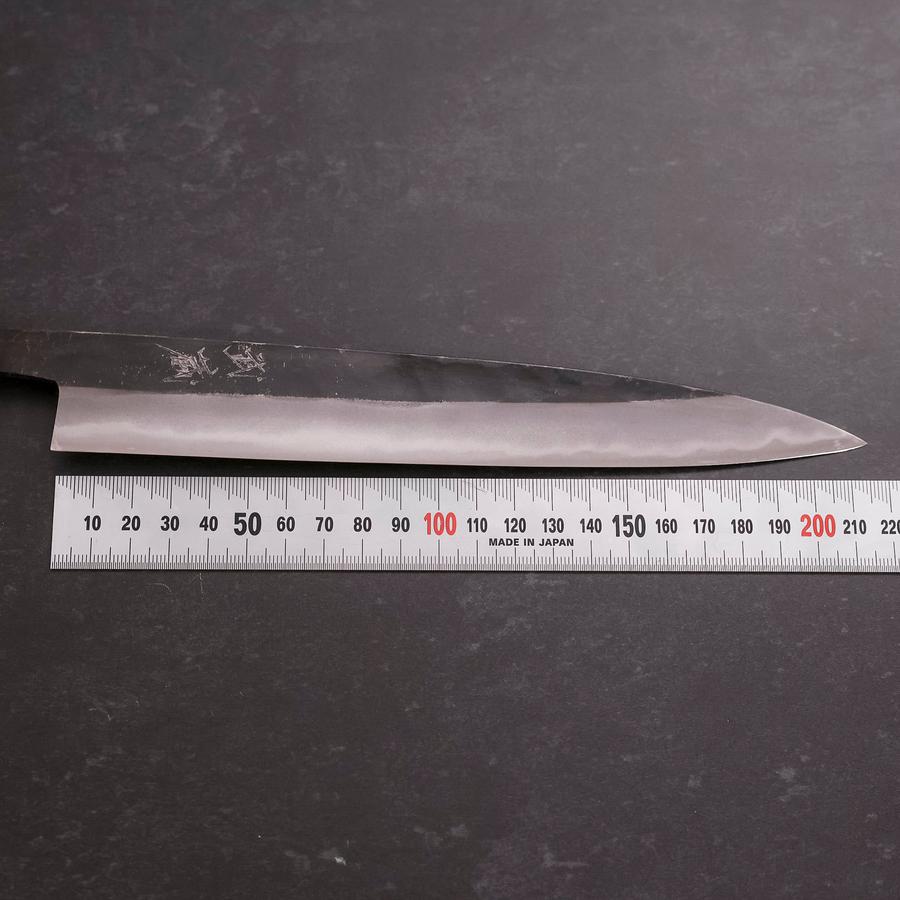Sujihiki Blue Steel #2 Kurouchi Dark Blue Urushi Handle 210mm