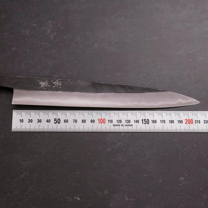 Sujihiki Blue Steel #2 Kurouchi Dark Blue Urushi Handle 210mm