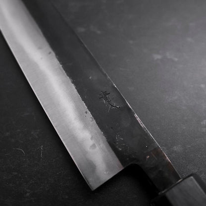 Sujihiki Blue Steel #2 Kurouchi Dark Blue Urushi Handle 240mm