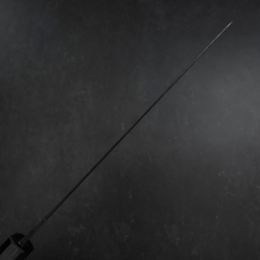 Sujihiki Blue Steel #2 Kurouchi Dark Blue Urushi Handle 240mm