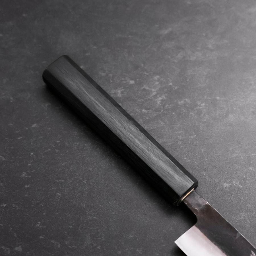 Sujihiki Blue Steel #2 Kurouchi Dark Blue Urushi Handle 240mm