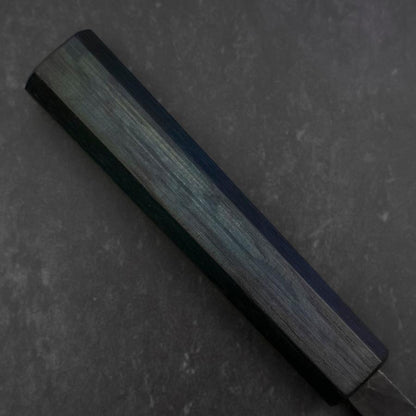 Sujihiki Blue Steel #2 Kurouchi Dark Blue Urushi Handle 240mm