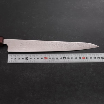 Sujihiki SLD Damascus Purple Urushi Handle 240mm