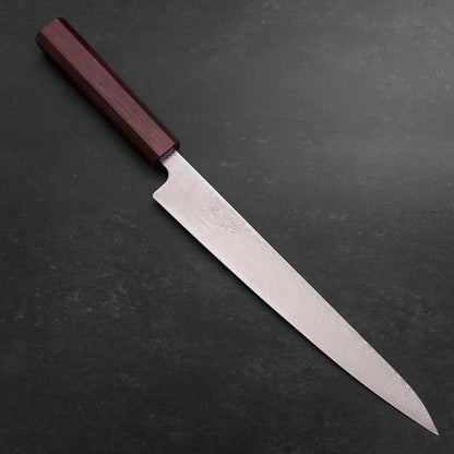 Sujihiki SLD Damascus Purple Urushi Handle 240mm