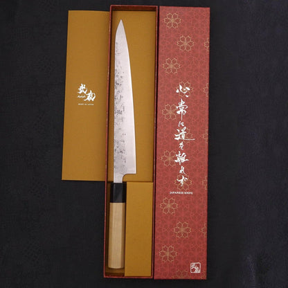 Sujihiki SLD Nashiji Washi Buffalo Magnolia Handle 240mm
