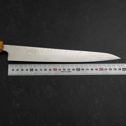 Sujihiki SLD Wave Damascus Oak Handle 240mm