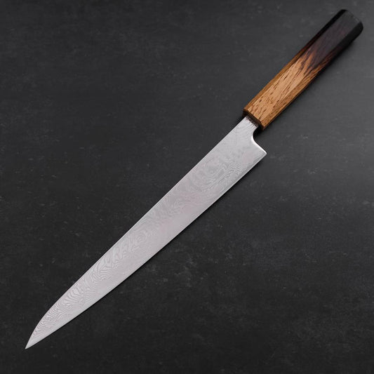 Sujihiki SLD Wave Damascus Yaki Urushi Handle 240mm