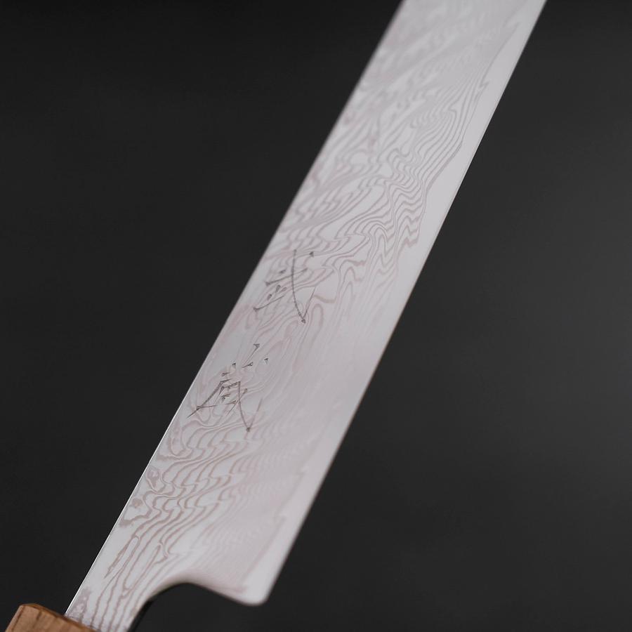Sujihiki SLD Wave Damascus Yaki Urushi Handle 240mm
