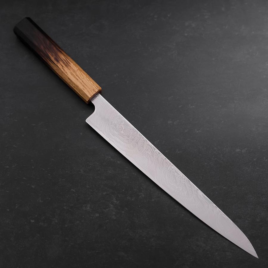 Sujihiki SLD Wave Damascus Yaki Urushi Handle 240mm