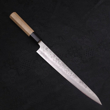 Sujihiki Silver Steel #3 Nashiji Buffalo Magnolia Handle Handle 240mm