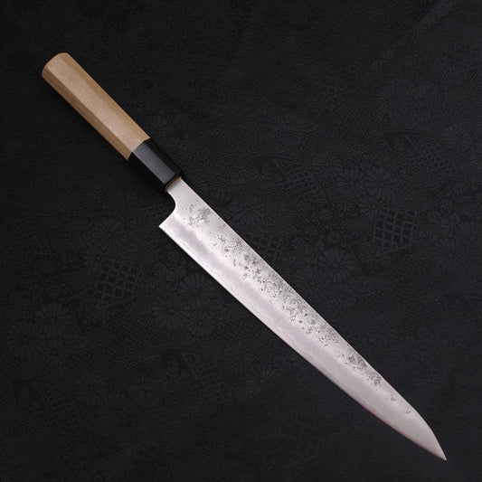Sujihiki Silver Steel #3 Nashiji Buffalo Magnolia Handle Handle 240mm