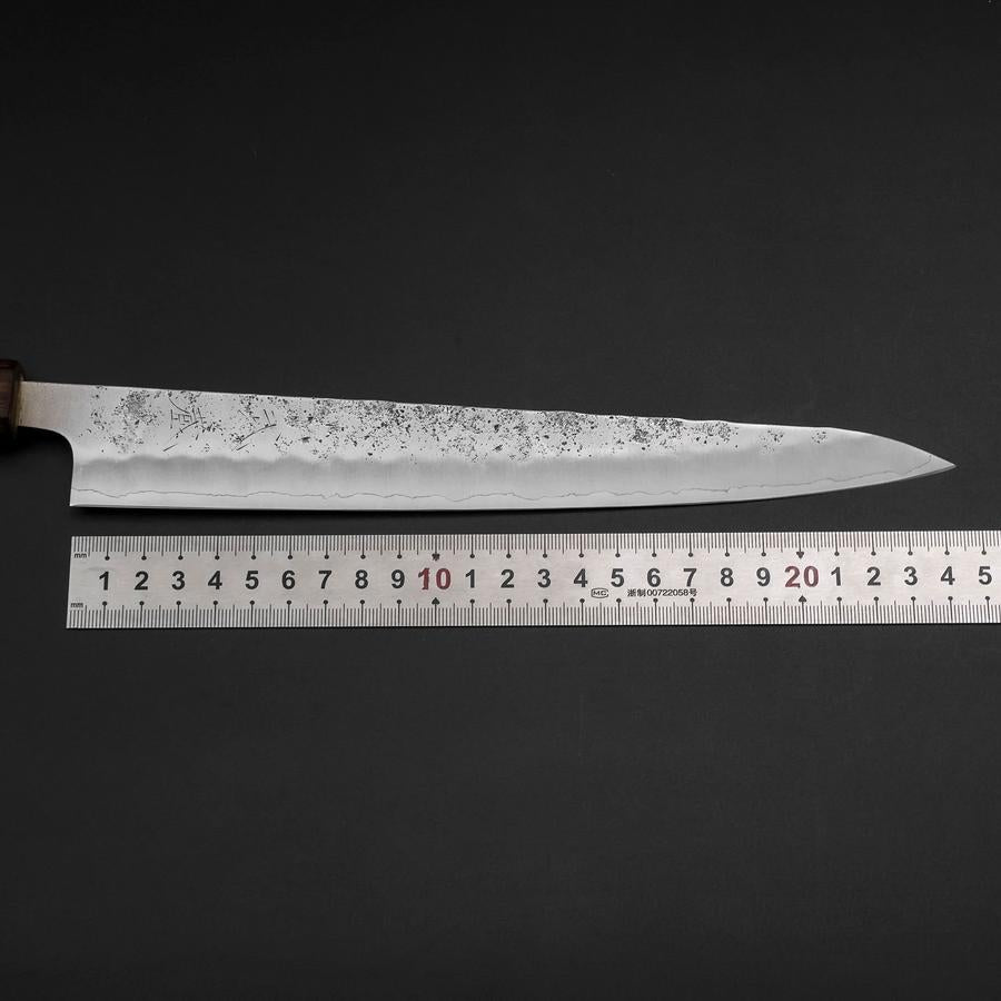 Sujihiki Silver Steel #3 Nashiji Sumi Urushi Handle 240mm