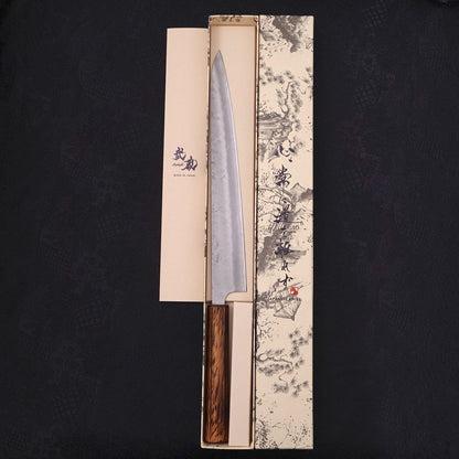 Sujihiki Silver Steel #3 Nashiji Sumi Urushi Handle 270mm
