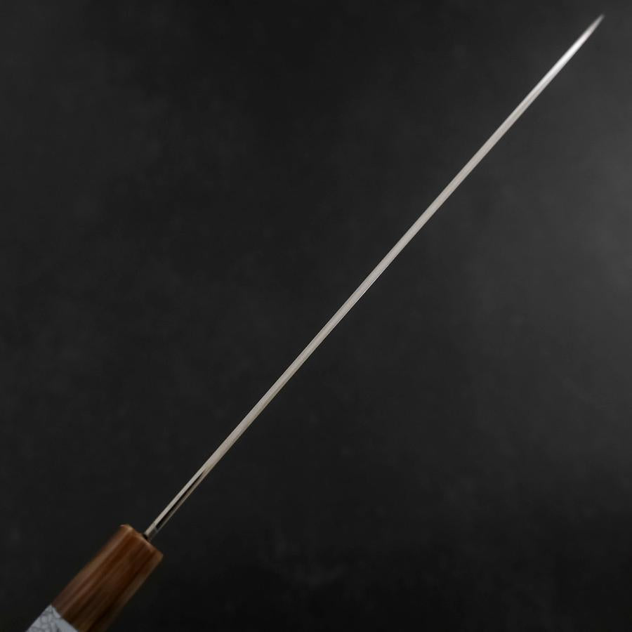 Sujihiki Silver Steel #3 Nickel Damascus Buffalo Turquoise Handle 270mm