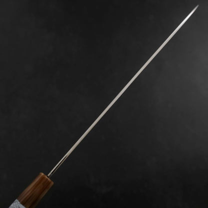 Sujihiki Silver Steel #3 Nickel Damascus Buffalo Turquoise Handle 270mm