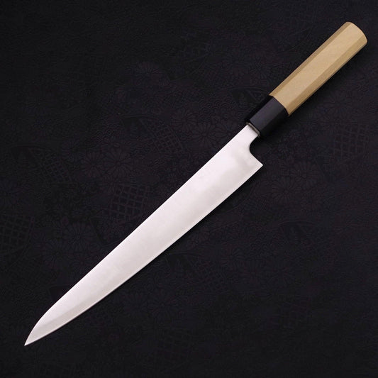 Sujihiki Silver Steel #3 Polished Buffalo Magnolia Handle Handle 240mm