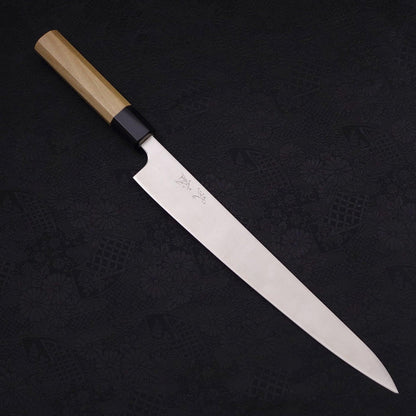 Sujihiki Silver Steel #3 Polished Buffalo Magnolia Handle Handle 270mm