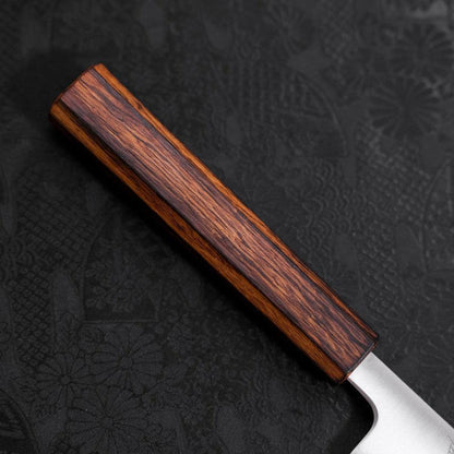 Sujihiki Stainless Clad Blue Super Polished Sumi Urushi Handle 240mm