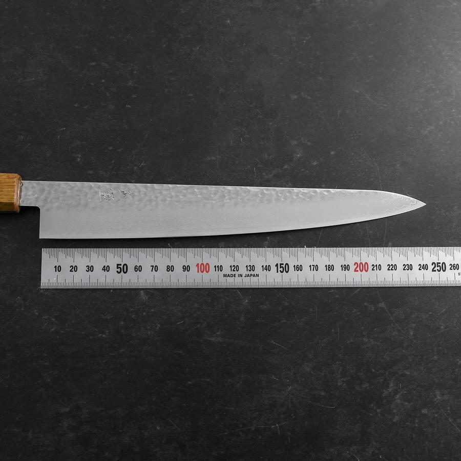 Sujihiki VG-10 Tsuchime Damascus Yaki Urushi Handle 240mm