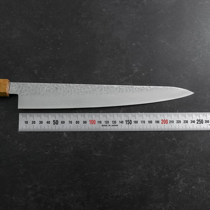 Sujihiki VG-10 Tsuchime Damascus Yaki Urushi Handle 240mm