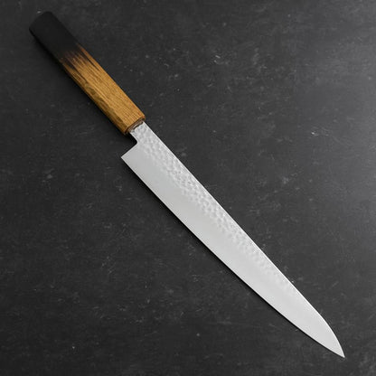 Sujihiki VG-10 Tsuchime Damascus Yaki Urushi Handle 240mm