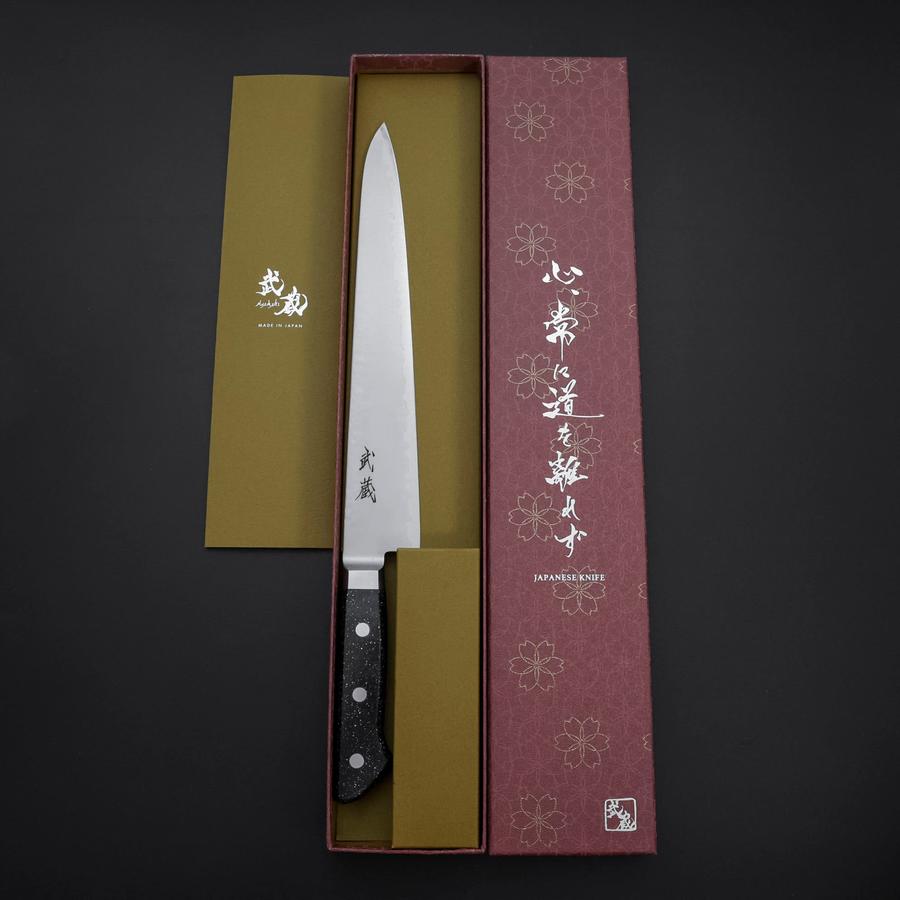 Sujihiki VG-5 Tsuchime Western Black Marble Handle 240mm