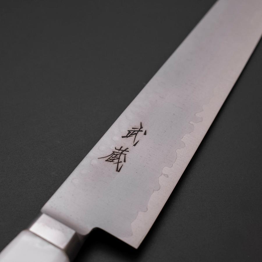 Sujihiki VG-5 Tsuchime Western White Marble Handle 240mm