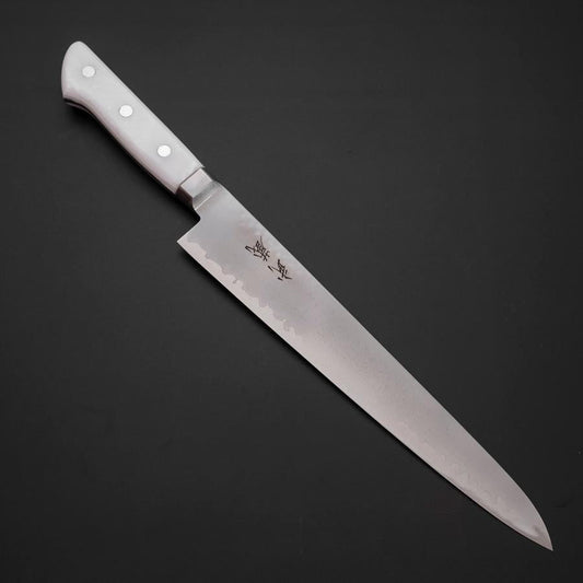 Sujihiki VG-5 Tsuchime Western White Marble Handle 240mm