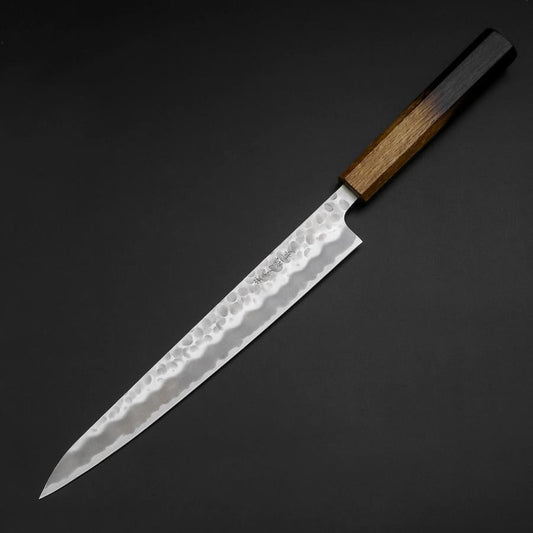 Sujihiki White Steel #2 Tsuchime Yaki Urushi Handle 240mm