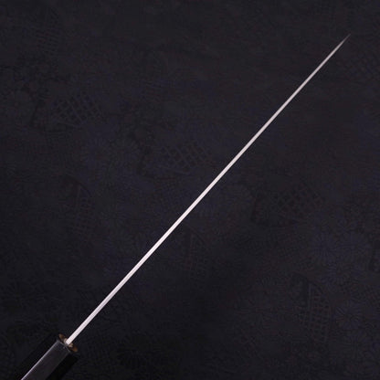 Sujihiki White Steel #1 Stainless Clad Buffalo Magnolia Handle 240mm