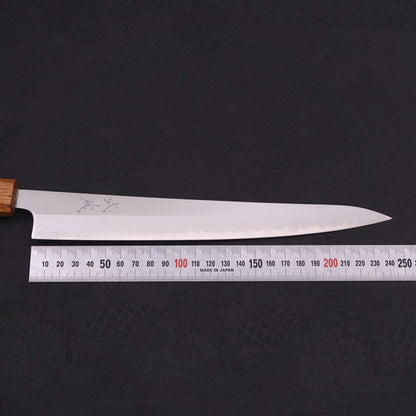 Sujihiki White Steel #1 Yaki Urushi Handle 240mm