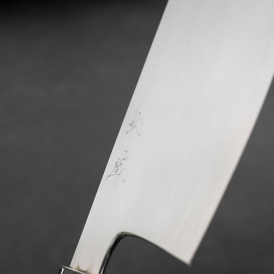 Sushikiri White Steel #2 Hon-Kasumi Buffalo Magnolia Handle 240mm