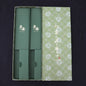 Traditional Green Washi Gift Wrapping Knife Set Box
