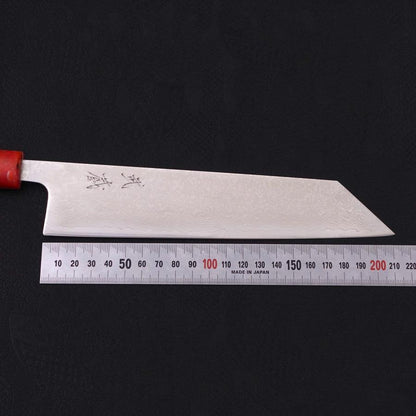 Tsushima Knife Kiritsuke VG-10 Damascus Ocean Red Handle 210mm