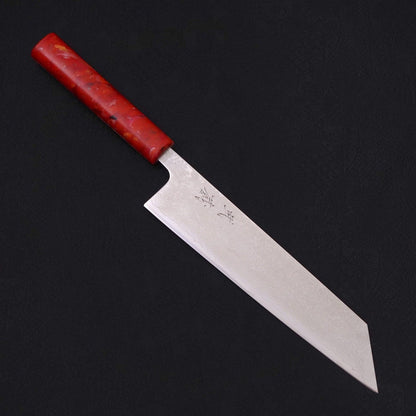Tsushima Knife Kiritsuke VG-10 Damascus Ocean Red Handle 210mm