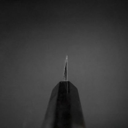 Unagisaki (Edo) Blue Steel #1 Hon-Kasumi Buffalo Ebony Handle 150mm