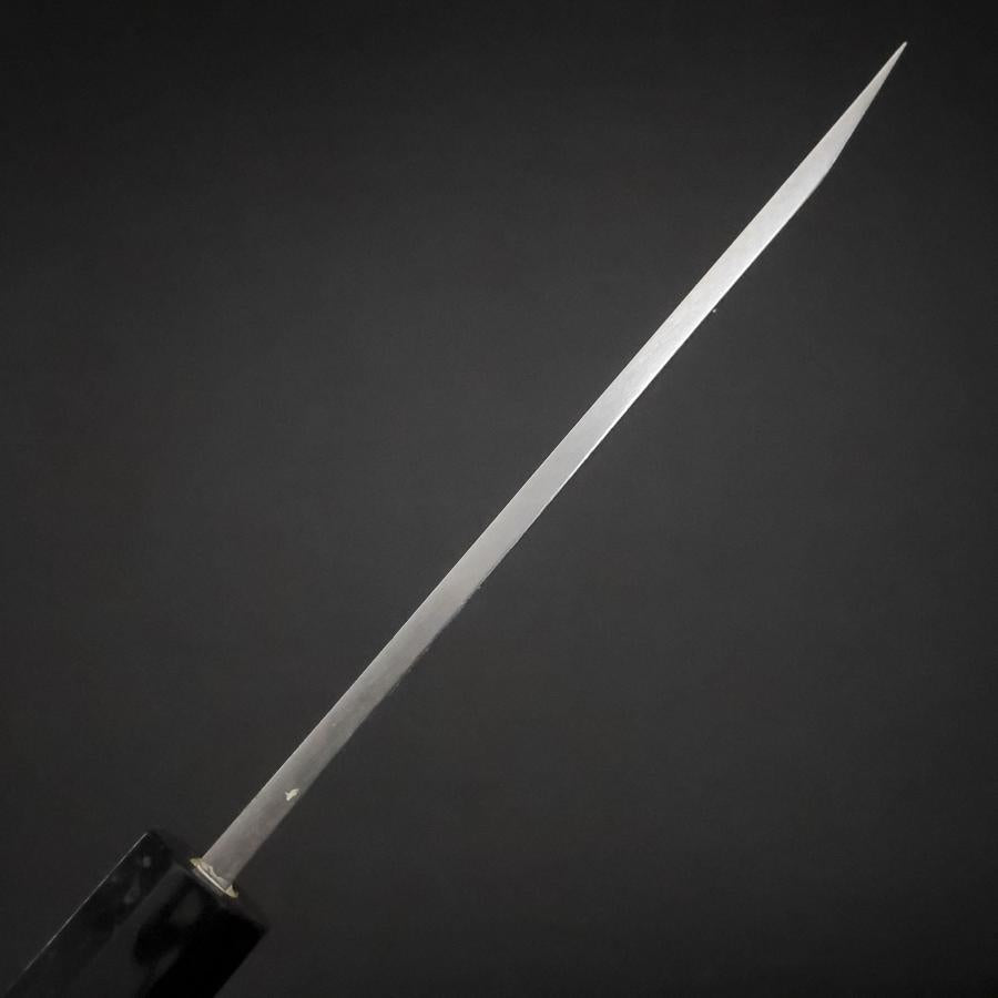 Unagisaki (Edo) Blue Steel #1 Hon-Kasumi Buffalo Ebony Handle 150mm