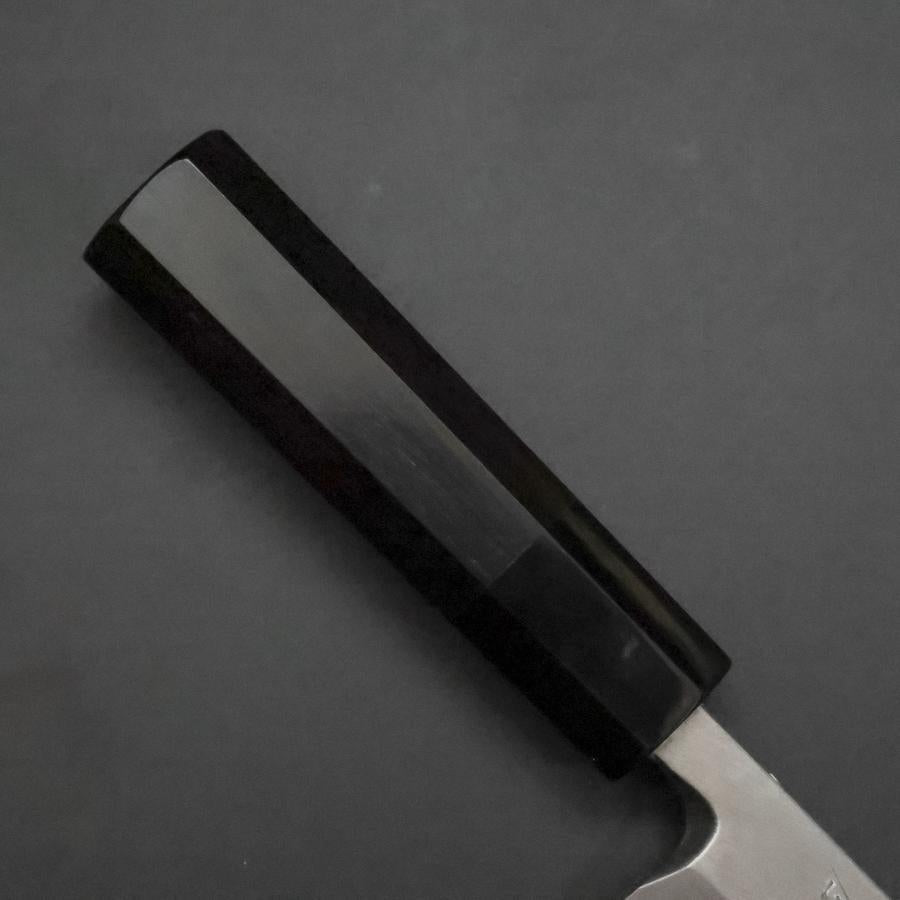 Unagisaki (Edo) Blue Steel #1 Hon-Kasumi Buffalo Ebony Handle 150mm