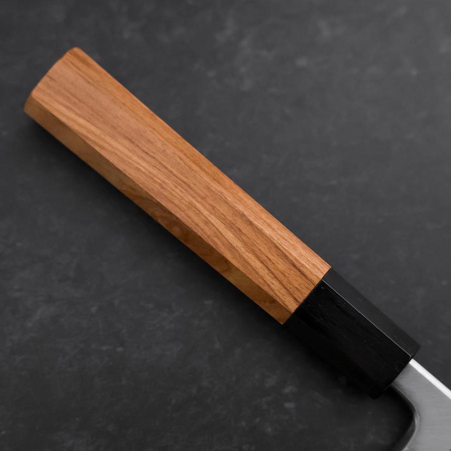 Unagisaki (Edo) Blue Steel #1 Hon-Kasumi Buffalo Teak Handle 195mm